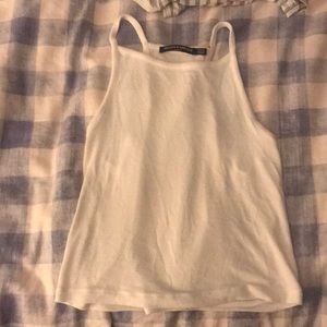 One size brandy Melville white ribbed tank top